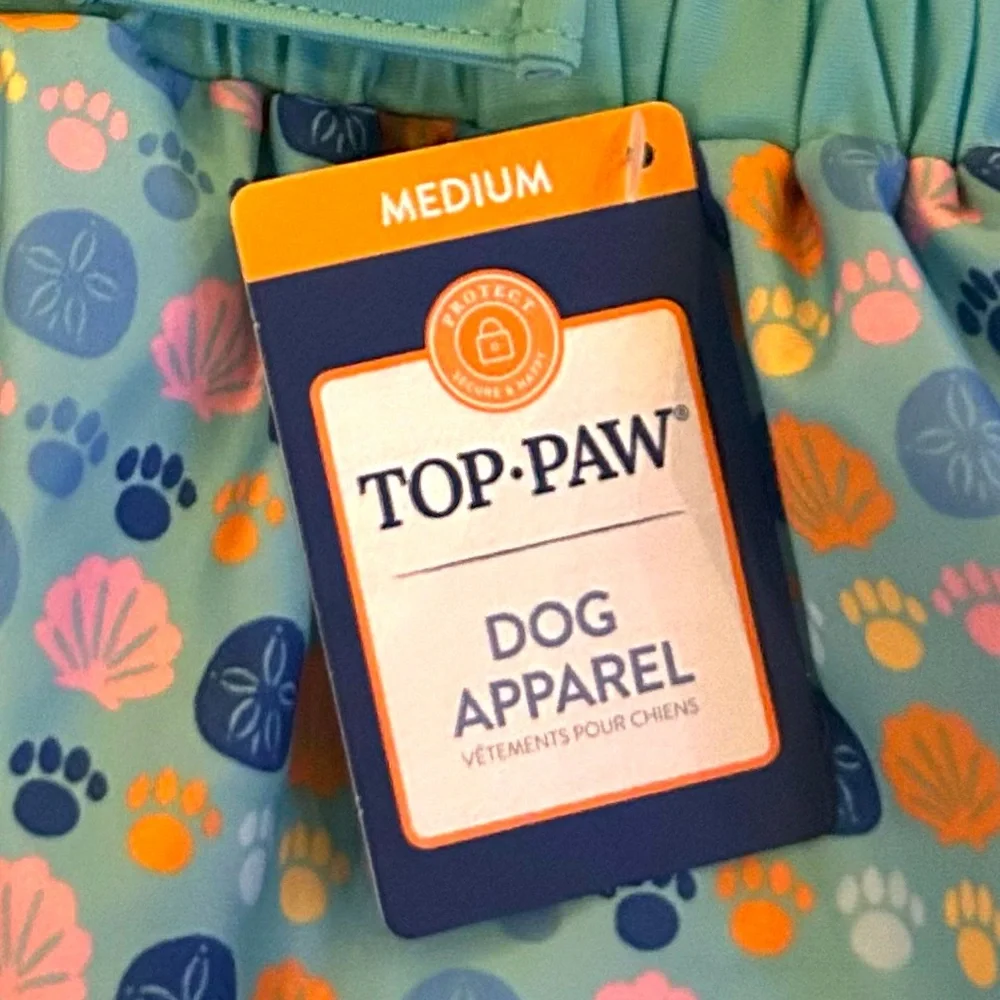 New Top Paw Dog Shell Bikini M